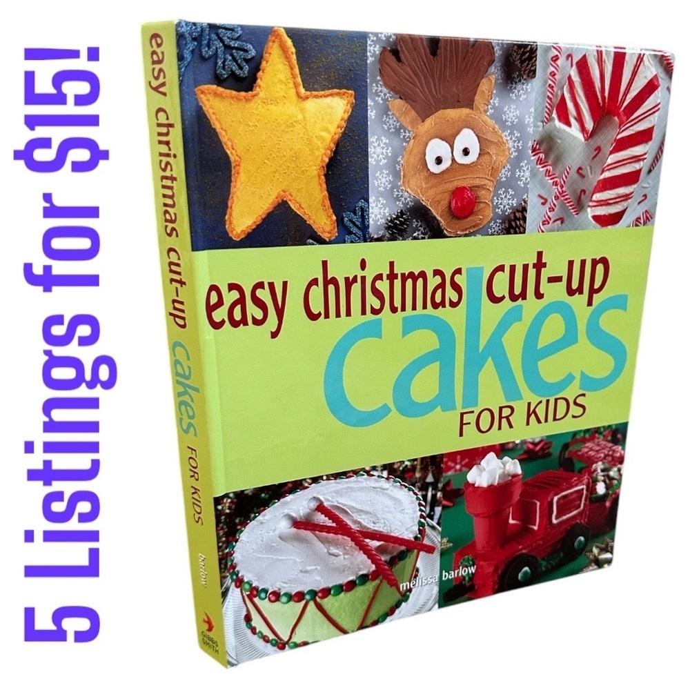 Easy Christmas Cut-up Cakes for Kids
Book by Melissa Barlow euc